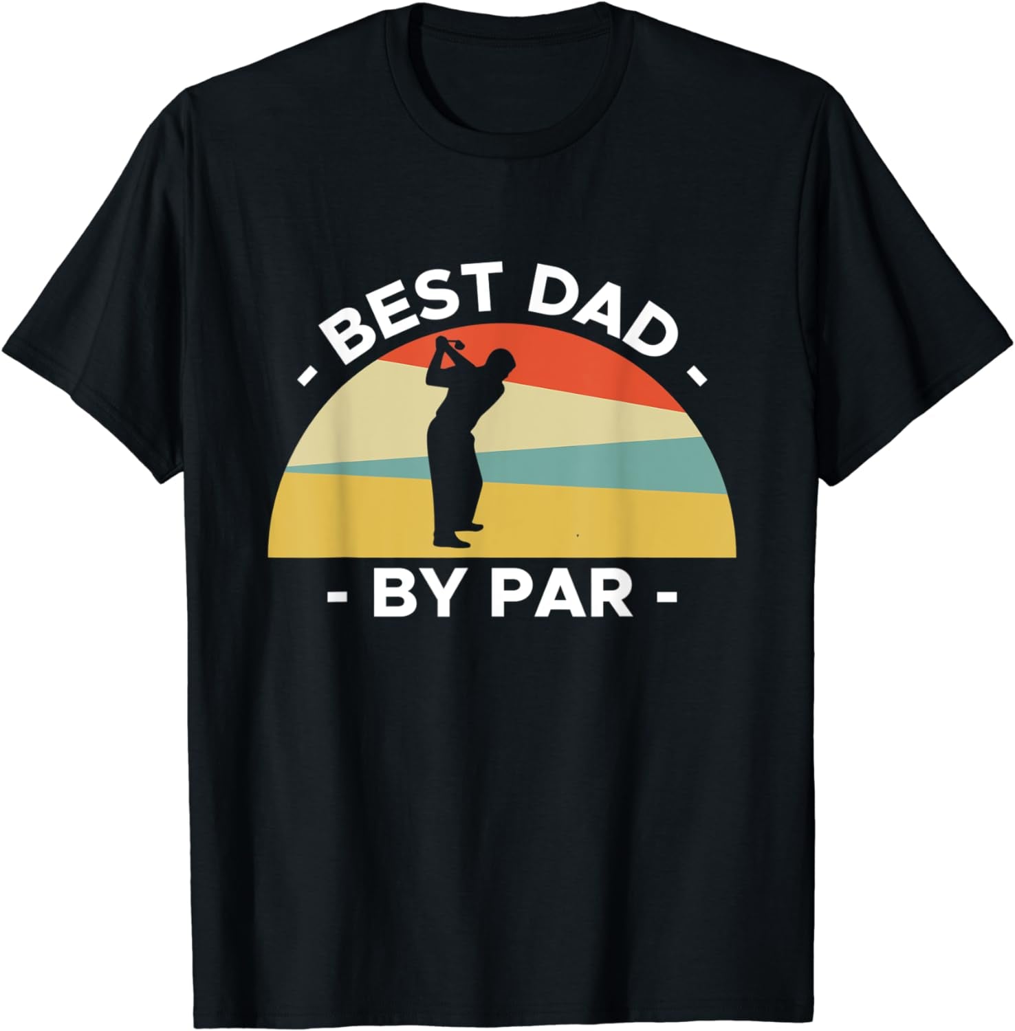 Mens Best Dad by Par Golf Player T-Shirt