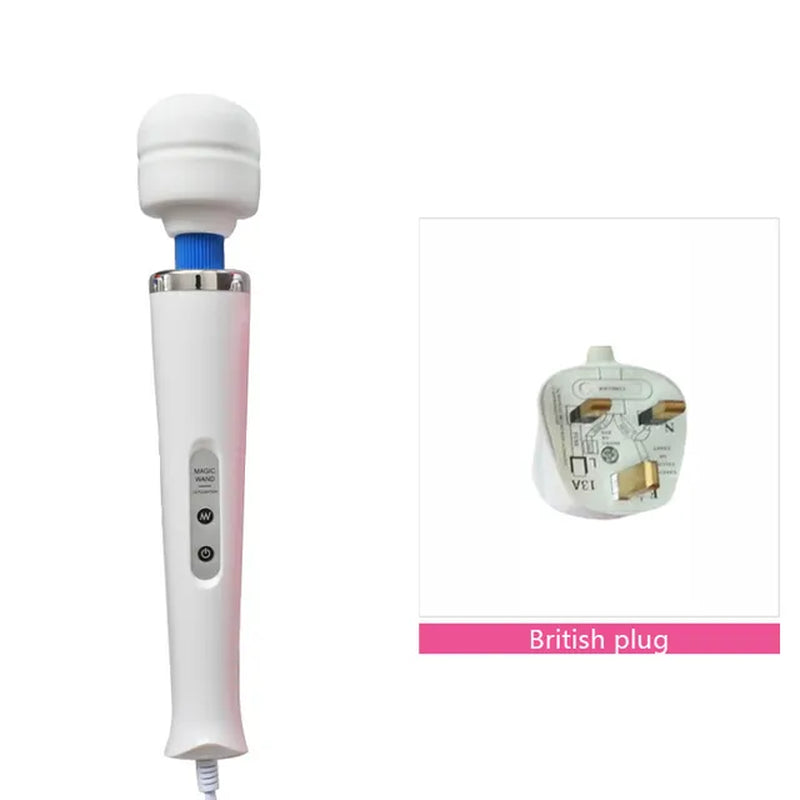 New 10 Speeds Magic Wand Massager Big Magic Wand Massage Stick AV Vibrators Sexy Clit Sex Toys for Women European Plug